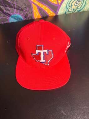 Texas Rangers Carter BloodCare SGA Red Snapback Baseball Hat
